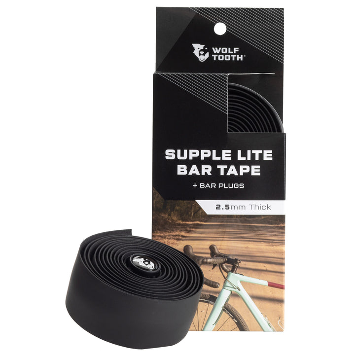 Wolf Tooth Supple Lite Bar Tape - Black
