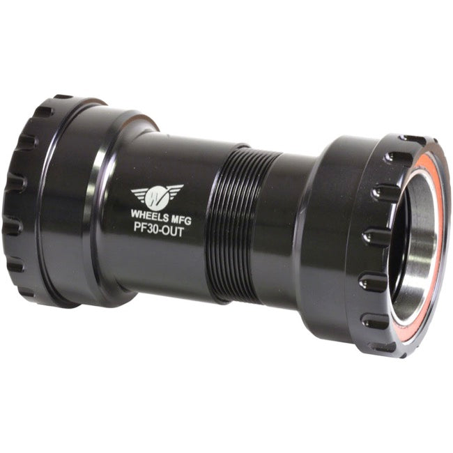 Wheels Mfg PF30 Outboard Threaded Bottom Bracket - Fits 30mm Spindle, ABEC-3 Bearings