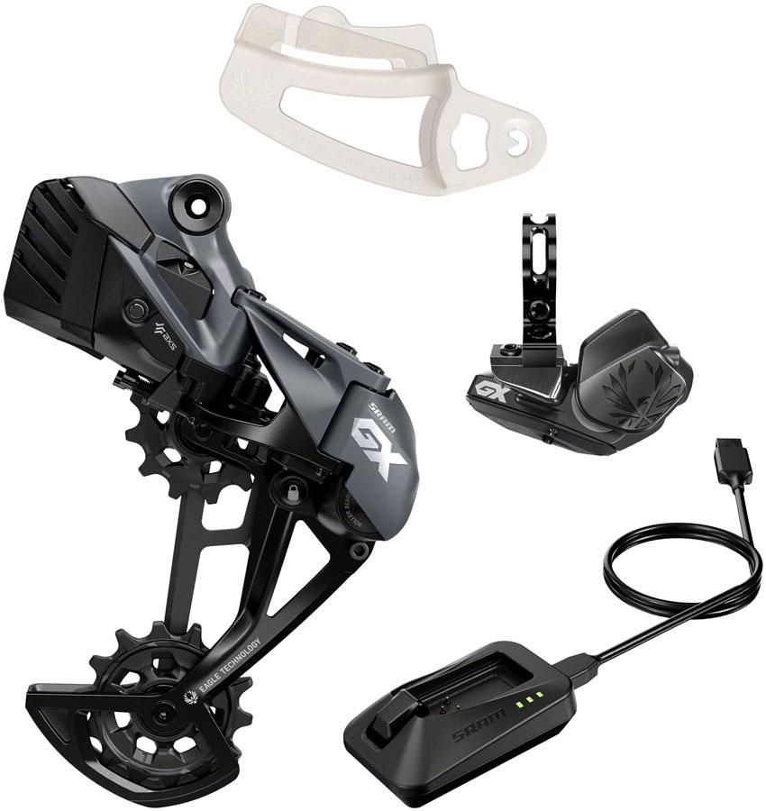 SRAM GX Eagle AXS Upgrade Kit - Rear Derailleur, Controller (shifter), Battery, Charger/Cord, Chain Gap Tool, Black
