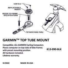 Load image into Gallery viewer, K-Edge Garmin Top Tube Mount
