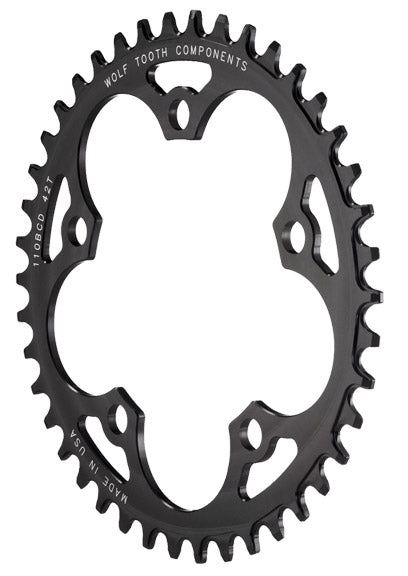 Wolf Tooth Drop-Stop 42T 9/10/11sp BCD: 110, 5 Bolt, Chainring
